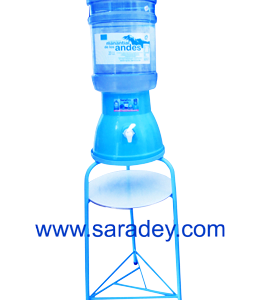 Base metalica + Surtidor + Envase + Agua mineral Manantial de los Andes 20 litros
