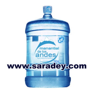Agua mineral MANANTIAL DE LOS ANDES de 20 litros.