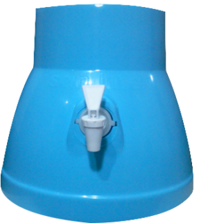 Dispensador Clasico Celeste para bidones de 20 litros.