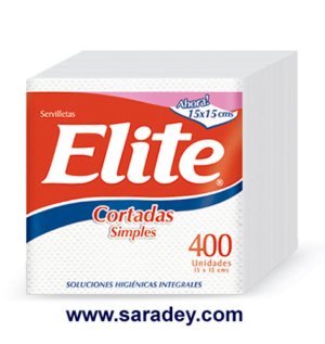 Servilleta Elite cortada 400 U