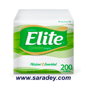 Servilleta Elite cortada 200 U