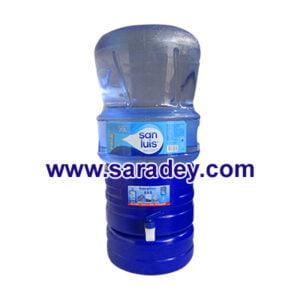 Surtidor (dispensador) azul + Envase + Agua de mesa San Luis en bidon 20 litros