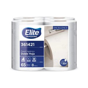 Papel Higienico Elite doble hoja EXCELLENCE x 8 unidades (65 metros)