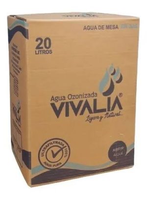 Caja de agua de mesa Vivalia de  20 litros con caño incorporado – Caja descartable