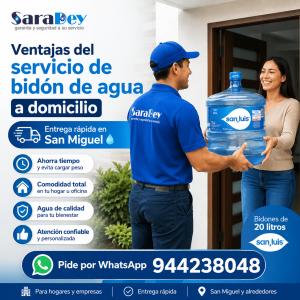 Lee más sobre el artículo Ventajas del servicio de bidón de agua a domicilio en San Miguel